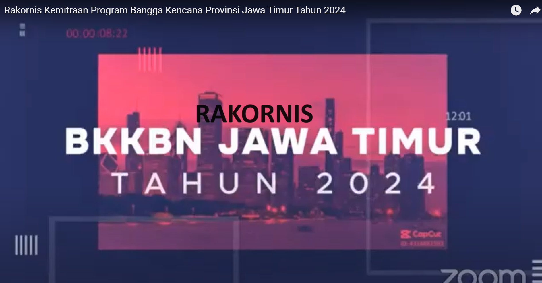 Thumbnail Video Rakornis Kemitraan BKKBN Jatim 2024